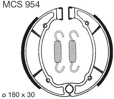 Brzdové čeľuste MCS 954