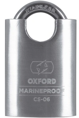 Zámok U profil C-06 Marine Proof, OXFORD (čierny / strieborný, priemer čapu 6 mm)