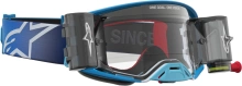 Brýle SUPERTECH FIRMA ROLL-OFF WIDE VISION, ALPINESTARS (modrá/stříbrná, čiré plexi a roll-off systém) 2027 (3)