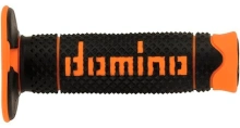 Gripy (offroad) dĺžka 120 mm, DOMINO (čierno-oranžové) M018-152