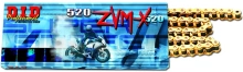 ZVM-X séria X-Krúžková reťaz DID Chain 520ZVM-X 106 L Zlatá/Zlatá
