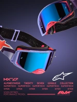 Brýle SUPERTECH HITEN, ALPINESTARS (fialová/červená, zrcadlové růžové plexi) 2027 (5)
