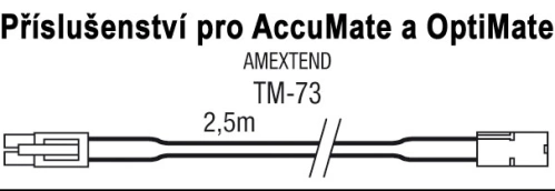 Kábel OptiMate TM-73 predlžovací, 2,5m