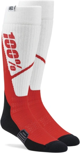 Ponožky TORQUE MX, 100% -USA (bílá/červená)