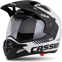 Přilba Tour 2.0 Dual, CASSIDA (bílá/černá/černý matný kšilt, plexi s přípravou pro Pinlock) 2025 Přilba Tour 2.0 Dual, CASSIDA (bílá/černá/černý matný kšilt, plexi s přípravou pro Pinlock) 2025