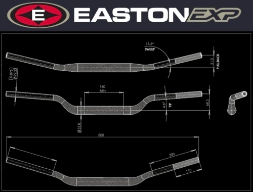 Řídítka EASTON EXP EXP M 68 51 19195
