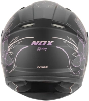 Přilba N731 SPRING, NOX, dětská (černá matná, růžová) 2026 (2)