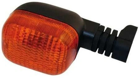 Blinker DUC Style - čierna, oranžové sklíčko, "E" homologovaný 12V 10W, ľavá predná / pravá zadná (1ks)