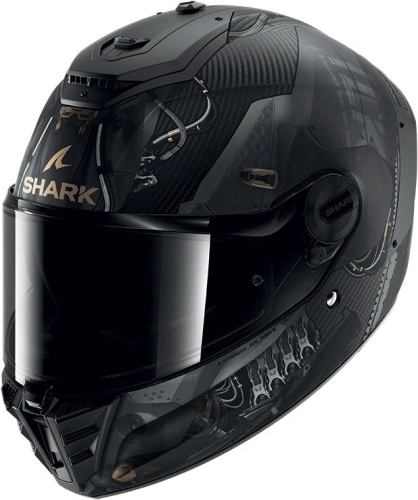 Helma na motorku SHARK SPARTAN RS Blank SP - čierna / medená KCK, vel. L(59-60cm)