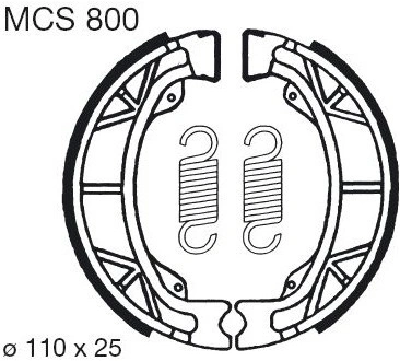 Brzdové čeľuste MCS 800
