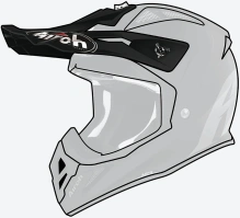 Kšilt pro přilbu AVIATOR ACE 2, AIROH (černý matný)