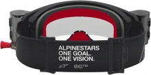 Brýle SUPERTECH FIRMA ROLL-OFF WIDE VISION, ALPINESTARS (černá/stříbrná, čiré plexi a roll-off systém) 2027 (1)