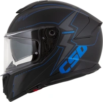 Prilba Integral GT 2.1 Flash, CASSIDA (čierna matná/metalická modrá/tmavo šedá) plexi s prípravou pre Pinlock (2)