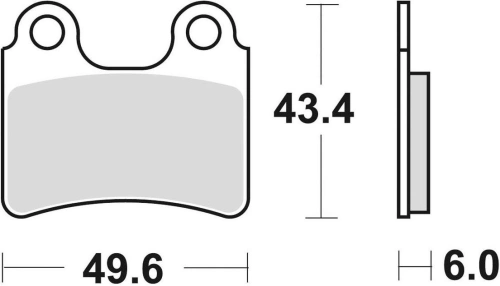 Brzdové doštičky, BRAKING (semi-metalická zmes SM1) 2 ks v balení M501-164