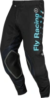 Kalhoty EVOLUTION DST. FLY RACING - USA 2024 (černá/modrá) (3)
