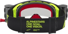 Brýle SUPERTECH FIRMA ROLL-OFF WIDE VISION, ALPINESTARS (černá/žlutá fluo, čiré plexi a roll-off systém) 2027 (1)