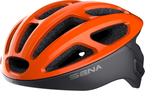 Cyklo prilba s headsetom R1, SENA (oranžová)