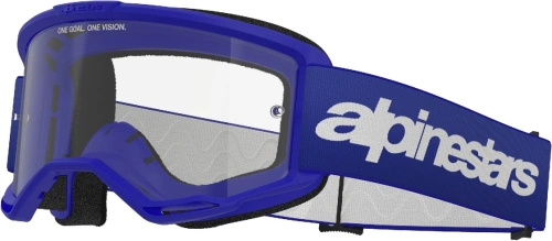 Brýle VISION 3 WORDMARK, ALPINESTARS (modrá, čiré plexi) 2025