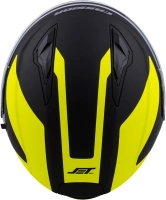Prilba Jet Tech Corso, CASSIDA (čierna matná / žltá fluo, veľ. XS) (4)