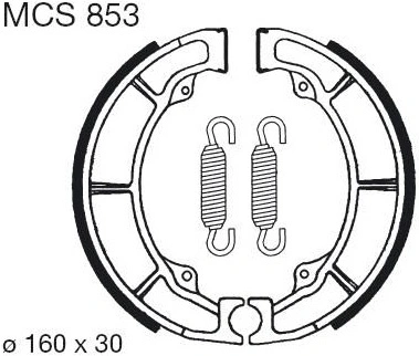 Brzdové čeľuste MCS 853