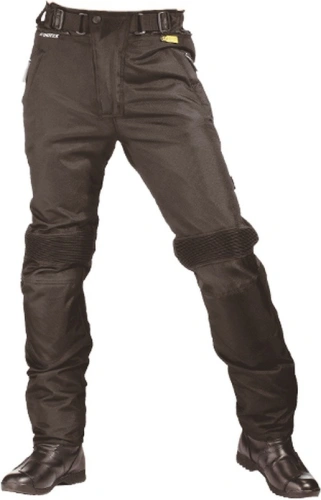 Nohavice na motorku Roleff Kodra s membránou WindTex®, skrátené - čierna