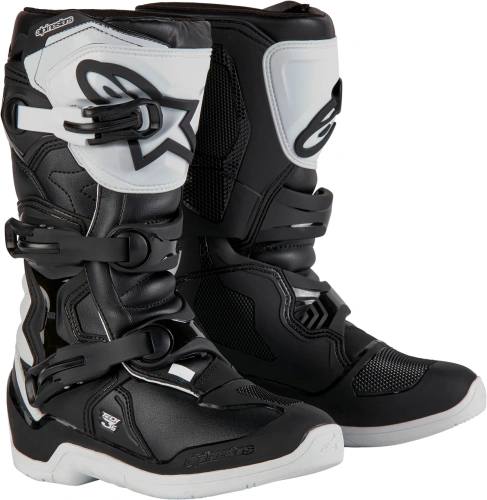 Boty TECH 3S YOUTH, ALPINESTARS, dětské (bílá/černá) 2024