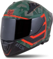 Přilba Aero ATCK, CASSIDA (zelená camo/černá/šedá/oranžová) 2025