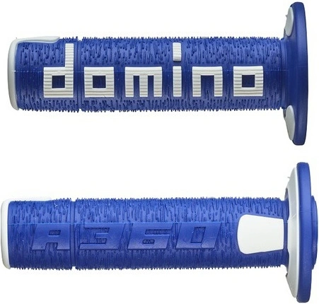 Gripy (offroad) dĺžka 120 mm, DOMINO (modro-biele) M018-191