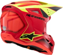 Přilba S-M3 FRAY, ALPINESTARS, dětská (červená/žlutá fluo/černá) 2025 (3)