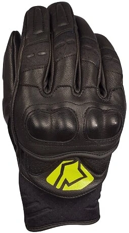 Krátke kožené rukavice YOKO BULSA čierny / žltý