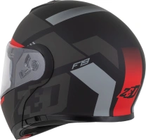 Přilba F19, ZED (černá matná/červená fluo/šedá) 2025 (3)