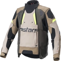 Bunda HALO DRYSTAR, ALPINESTARS (khaki/béžová/žlutá fluo) Bunda HALO DRYSTAR, ALPINESTARS (khaki/béžová/žlutá fluo)