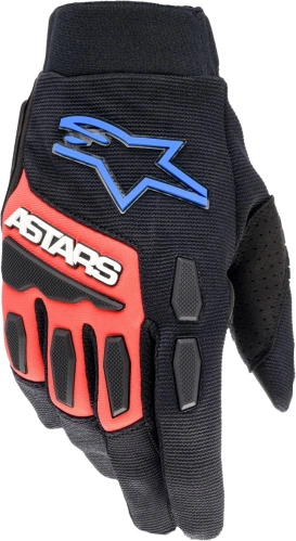 Rukavice FULL BORE XT, ALPINESTARS (černá/červená/modrá/bílá, vel. S)