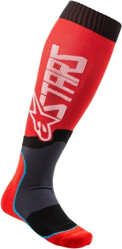 Ponožky MX PLUS-2 2021, ALPINESTARS (červená / biela)
