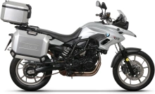 Kompletná sada hliníkových kufrov SHAD TERRA, 48L topcase 36L/47L bočné kufre, vrátane montážnej sady a platne SHAD BMW F 650 GS/ F 700 GS/ F 800 GS