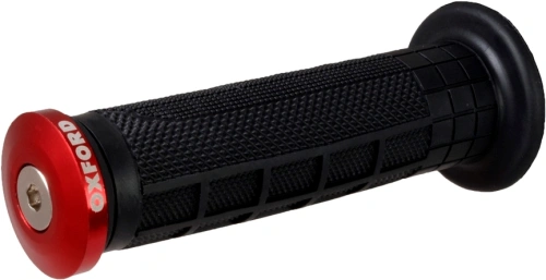 Závažie riadidiel Bar Ends 2 s kónusom pre vnútorný priemer 13 a 18 mm (vonkajší 22 a 28,6 mm), OXFORD - Anglicko (červené, pár) M003-98