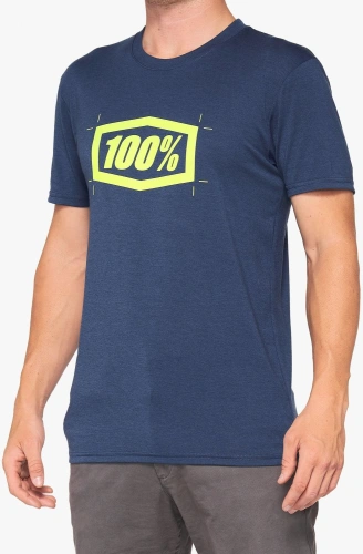 Tričko CROPPED, 100% - USA (modré)