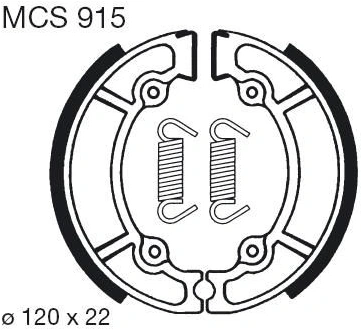 Brzdové čeľuste MCS 915