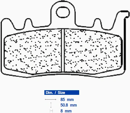 Brzdové doštičky 1232 C60 (C59)