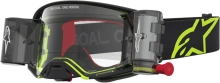 Brýle SUPERTECH FIRMA ROLL-OFF WIDE VISION, ALPINESTARS (černá/žlutá fluo, čiré plexi a roll-off systém) 2027