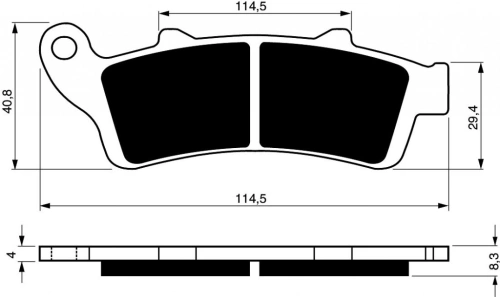 Brzdové doštičky 178 S33 STREET REAR