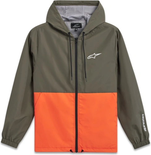 Bunda SPEEDED WINDBREAKER, ALPINESTARS (zelená/oranžová)