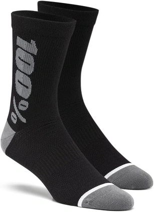 Ponožky zateplené RYTHYM Merino vlna, 100% - USA (čierne / sivé)
