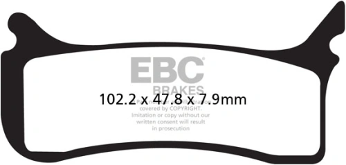 Brzdové destičky EBC EPFA406HH