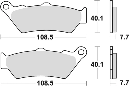 Brzdové doštičky, BRAKING (semi-metalická zmes SM1) 2 ks v balení M501-147