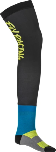 Ponožky dlhé Knee Brace, FLY RACING - USA (hi-vis/čierna/modrá)