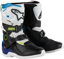 Boty TECH 3S KIDS, ALPINESTARS, dětské (bílá/černá/modrá) 2024