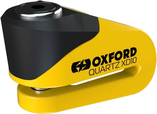 Zámok kotúčovej brzdy Quartz XD10, OXFORD (žltý/čierny, priemer čapu 10 mm)