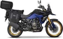 Kompletní sada sedlových brašen SHAD TERRA TR40 a hliníkového 55L vrchního kufru, včetně montážní sady SHAD SUZUKI V-STROM 800 DE