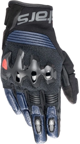 Rukavice HALO, ALPINESTARS (černá/modrá) 2023